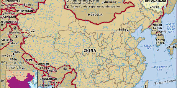 Heilongjiang-provinsen, øverst til høyre Heilongjiang-provinsen