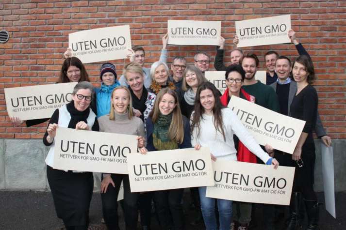 Medlemsorganisasjonene i GMO-Nettverket  og fôr. Foto: GMO-Nettverket  og fôr